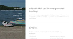 Desktop Screenshot of hajos-surfschule.de